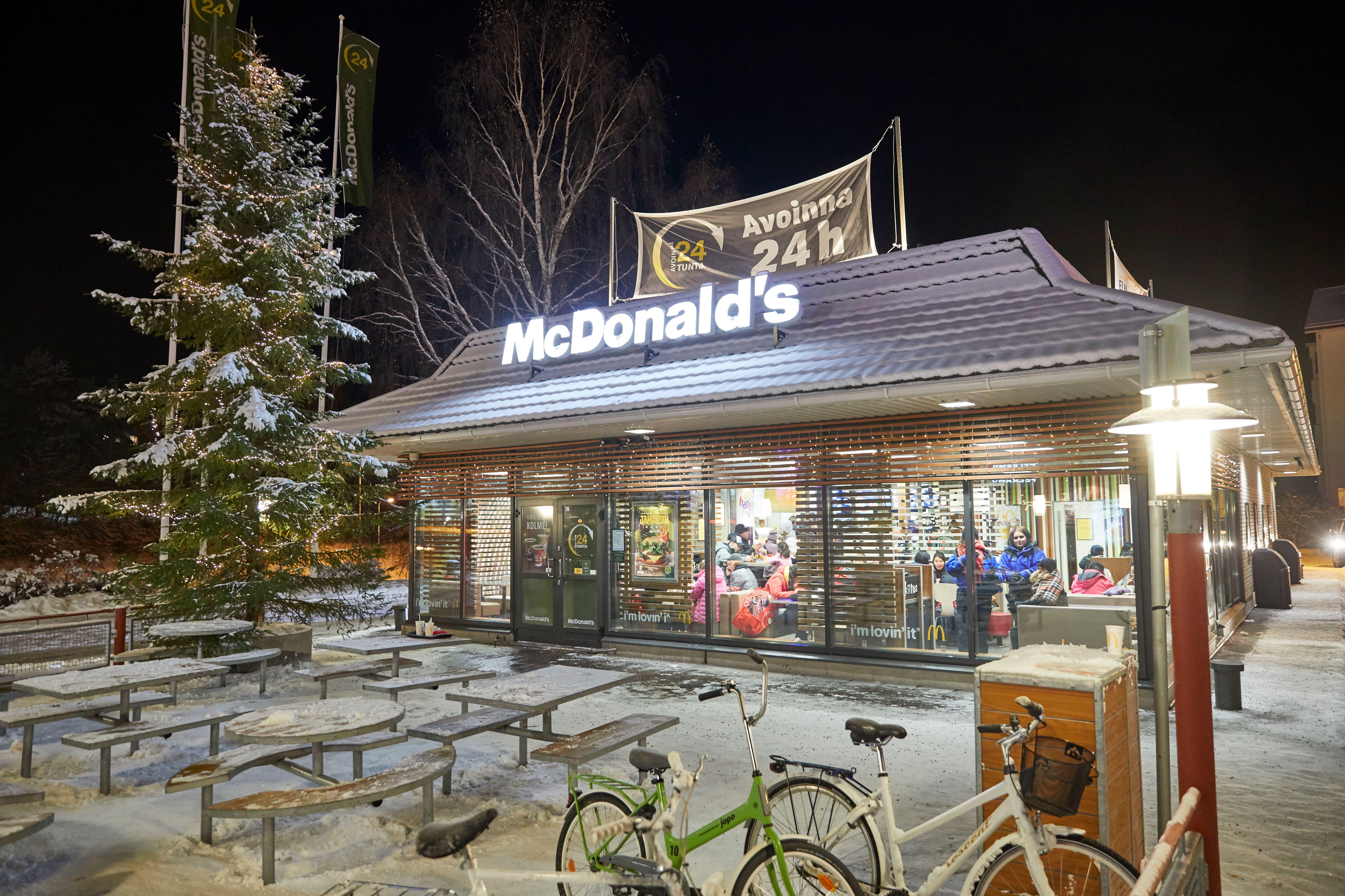 The world's northernmost McDonald's sits in Lapland