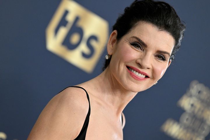 Julianna Margulies, shown here at the Screen Actors Guild Awards in 2022, drew backlash for remarks critical of Black and queer communities for perceived antisemitism.