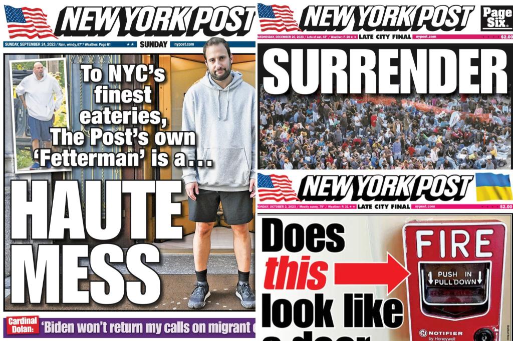 The NY Post's readers have spoken and this is their best cover of 2023