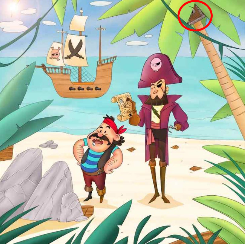 Did you beat the pirates and find the treasure in the tree?