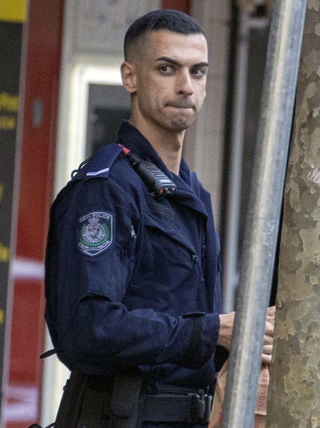 Serving Senior Constable Beau Lamarre-Condon has been charged with two counts of murder