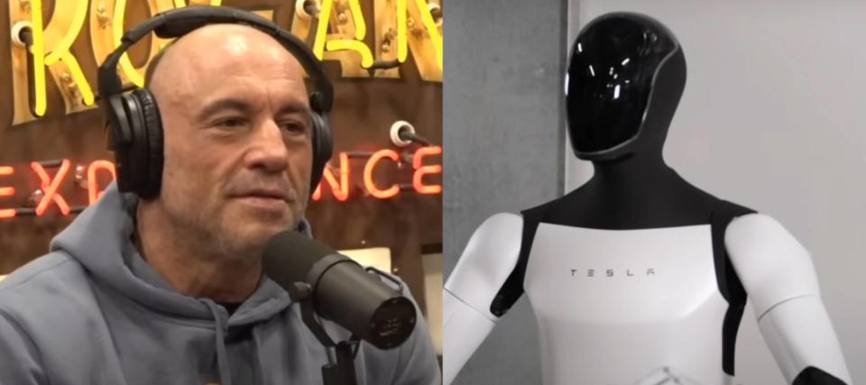 'Elon, what are you doing?': Joe Rogan flipped out when he saw Tesla's Optimus Gen 2 robots moving 'exactly like a person' and even gently holding eggs — 3 top robotics stocks to watch now
