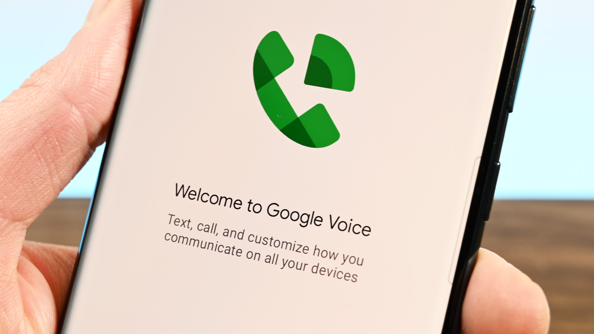 Google Voice splash