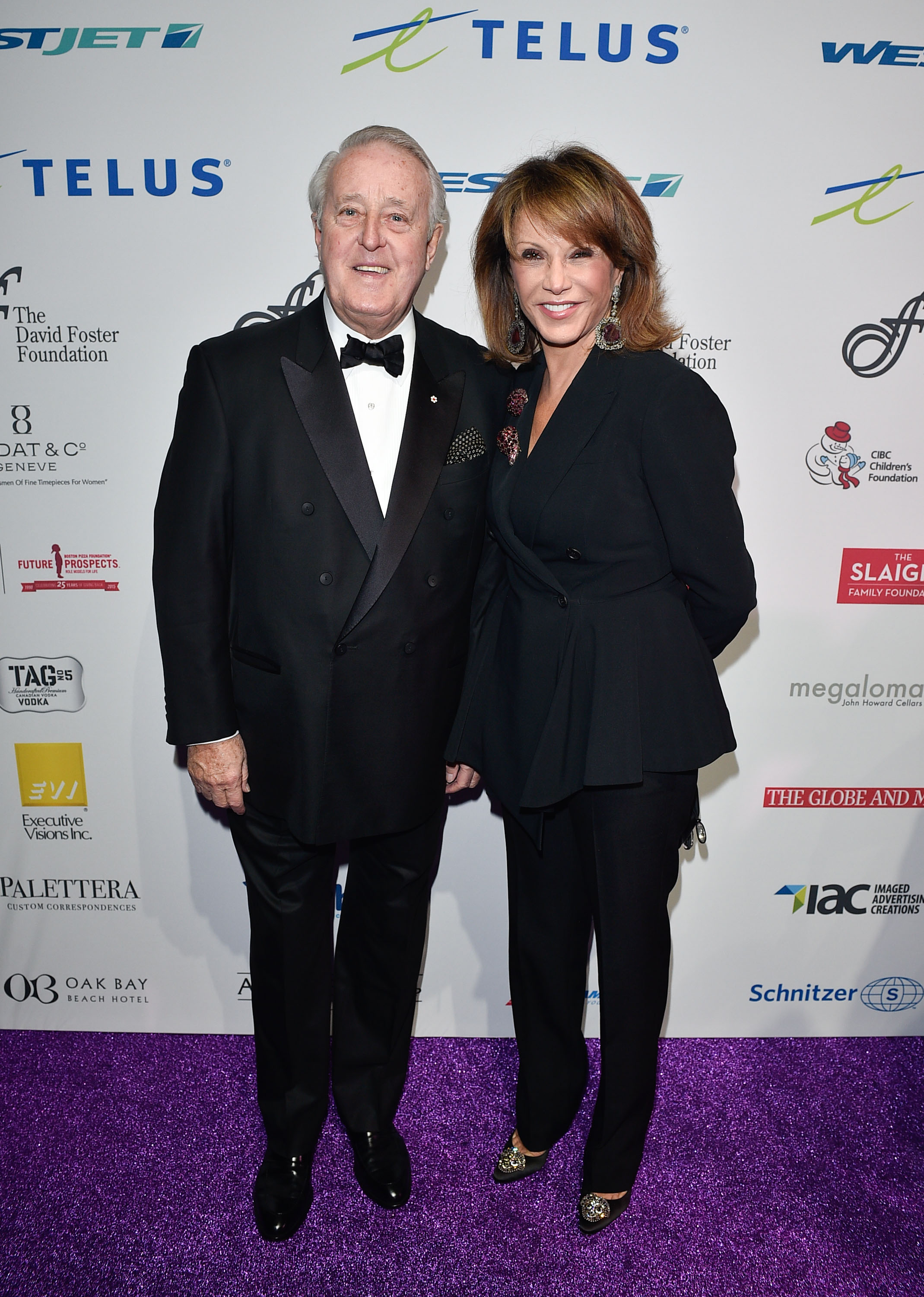 Former Canadian Prime Minister Brian Mulroney and his wife, Mila Mulroney, attend the David Foster Foundation Miracle Gala And Concert held at Mattamy Athletic Centre on September 26, 2015, in Toronto, Canada
