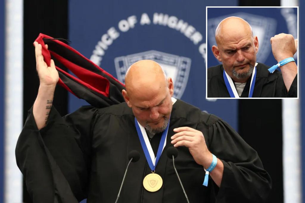 John Fetterman college commencement bravery shows why we need more Dems like him