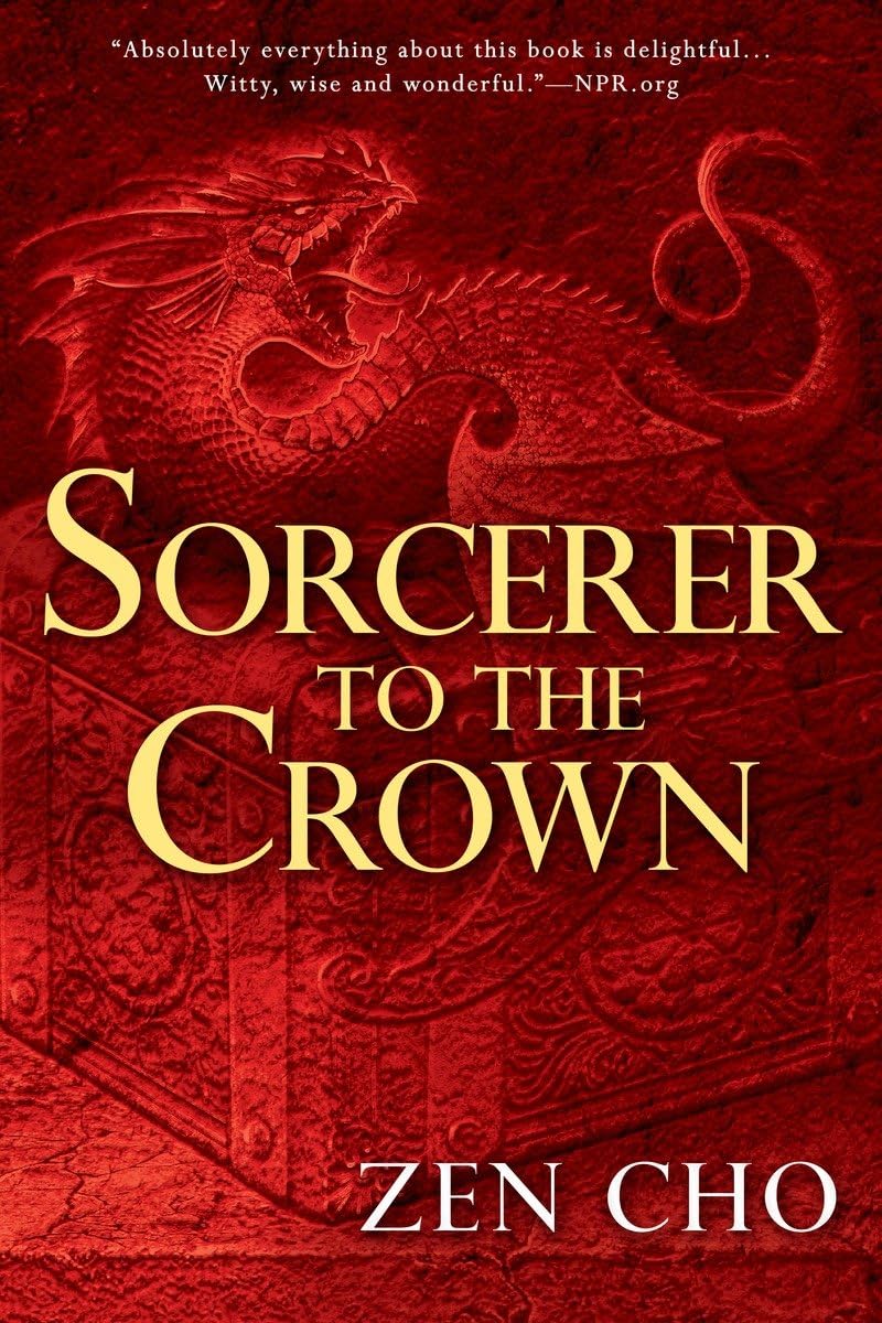A book cover featuring red dragons