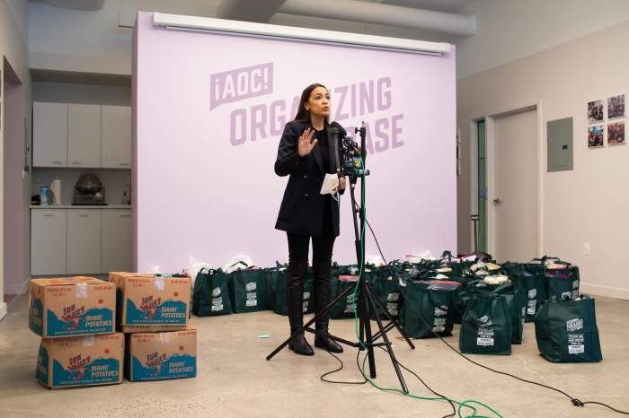 On May 1, Alexandria Ocasio-Cortez pledges to raise $1 million to support COVID-19 relief efforts