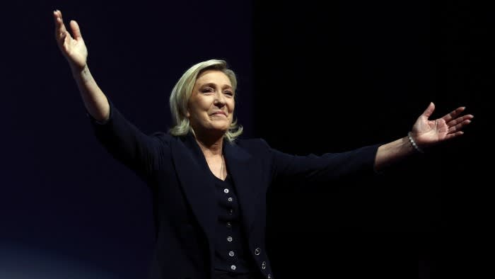 Far right wins first round of France’s snap election, survey shows
